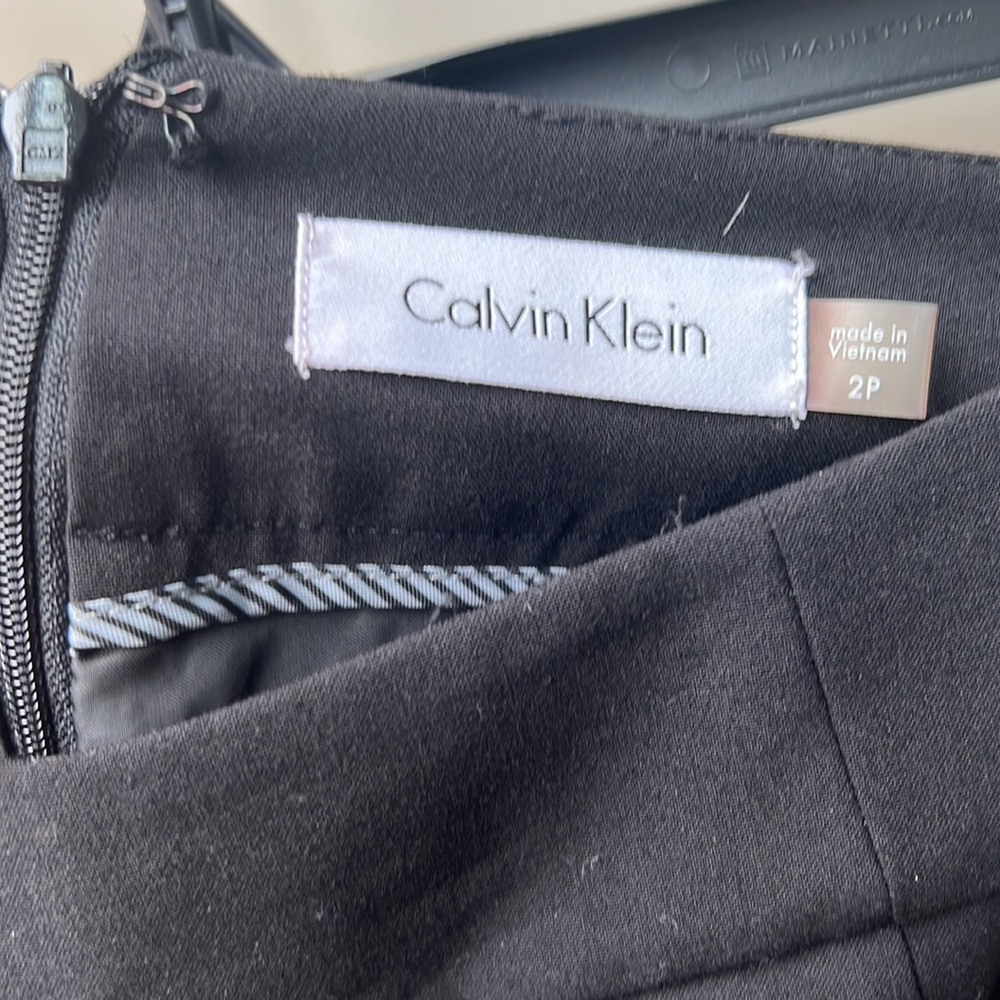 Black Calvin Klein Pencil Suit Skirt Business - Picture 5 of 5